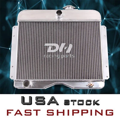 DH RACING 3ROW RADIATOR FOR 46-64 JEEP WILLYS/50-58 TRUCK CJ3 CJ5 CJ6 DJ3 CC4964 — 第 1/4 张图片
