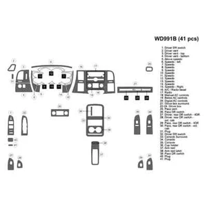 For Chevy Silverado 2500 HD 10-14 B&I 2D Natural Birdseye Medium Dash Kit 41 Pcs - Picture 1 of 1