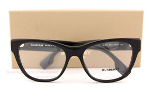 Brand New BURBERRY Eyeglass Frames BE 2301 3001 Black For Women Size 53mm