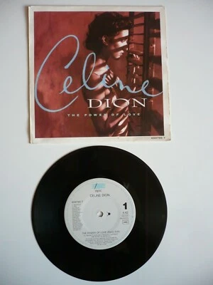 Celine Dion The Power Of Love 7" Vinyl European 1993 Epic 1st Press Single EXC - Image 1 of 4