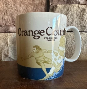 Starbucks 2008 Orange County Collector Series Global Icon 16 oz Kaffeetasse/Becher - Bild 1 von 6