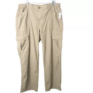 Old Navy NWT Women's Mid-Rise Wide Leg Cargo Pants in Sliced Bread Size XL Tall - Picture 1 of 11