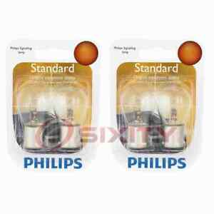 2 pc Philips Front Turn Signal Light Bulbs for Isuzu VehiCROSS 1999-2001 db