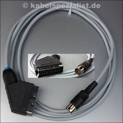 Atari 260/520/1040ST/MegaST Kabel an RGB SCART 2,0 Meter - Bild 1 von 2