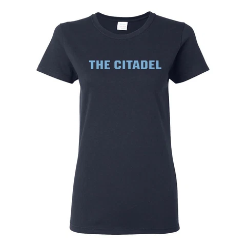 The Citadel Bulldogs Basic Block Womens T Shirt - Navy Cover