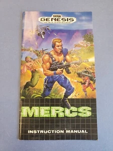 Mercs - Sega Genesis - Manual Only - Excellent! SAFE SHIP! - Picture 1 of 2