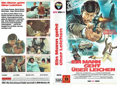 (FSK 18) VHS Videokassette - Ein Mann geht über Leichen - Charles Bronson (VPS) - Bild 1 von 3