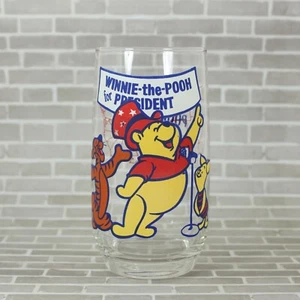 Winnie the Pooh For President Glass Pooh Country Tigger Pooh Piglet Sears - Foto 1 di 10