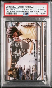 Lucas Creates LucasFilm - 2021 Star Wars Masterwork LucasFilm 50th PSA 10 - Picture 1 of 2