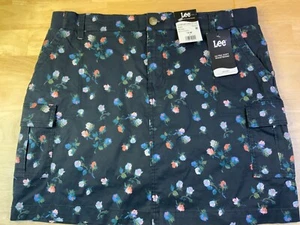 New Women's/Junior's Lee Skort Black Floral Size 12,14 or 22--Cute!!* - Picture 1 of 5