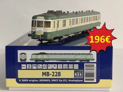 PROMO REE MODELES MB-228 X2899 Autorail X2800 RENNES SNCF HO #70 - Photo 1/4
