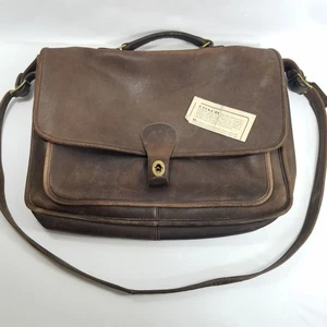 Vintage 1980er Coach braune Metropolitan Messenger Aktentasche Tasche USA ohne Knebel sauber - Bild 1 von 16