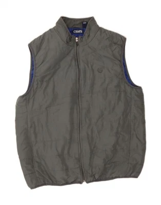 CHAPS Mens Padded Gilet UK 40 Large Grey BY42 - Image 1 of 3