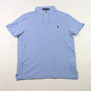 Polo Ralph Lauren Personalizado Calce Ajustado Polo Manga Corta Azul Mediano - Imagen 1 de 9