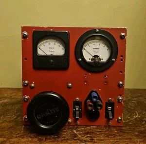 VINTAGE TESTBOX SIMPSON AMPERES METER AND MICROHMS - Bild 1 von 9