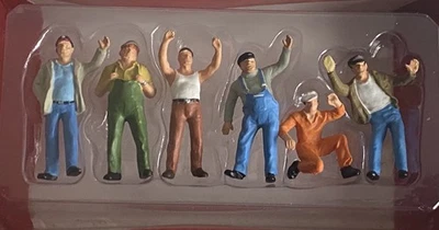 1:50 6 FIGURES Model Construction Site Scene Accessory Worker Mammoet wsi tekno  - Image 1 of 4