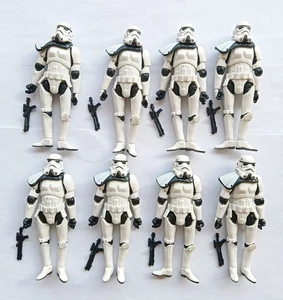 lot of 8 Hasbro Star Wars Stormtroopers trooper action figure w gun 3.75" #a1 - Picture 1 of 10