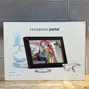 Facebook (Meta) Portal 10" Black Model WD50JM W/ Built In Alexa NEW OPEN BOX - Picture 1 of 9
