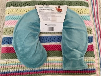 Bauer Neck & Shoulder Hot Water Bottle / Relieves Pain & Relaxes Muscles New  - Image 1 of 4