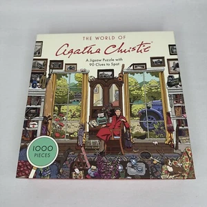 NUOVO! Il mondo di Agatha Christie 1000 pezzi Puzzle Omicidio Mistero 90 Indizi - Foto 1 di 2