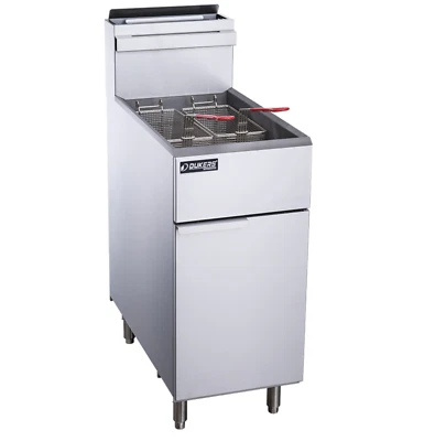 NUEVA FREIDORA 50 LB 4 tubos quemador propano acero inoxidable Dukers DCF4-LPG #1300 Foto 1 de 4