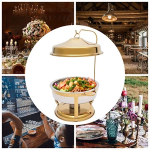 Juego de buffet de acero inoxidable 9L con tapa superior, servidores buffet y calentadores - Imagen 1 de 20