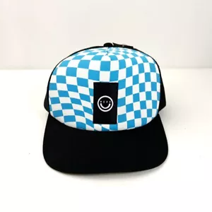 Neff Men's Blue and White Checker Snapback Hat - NWT - One Size - Picture 1 of 7
