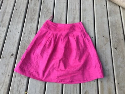 Falda plisada Alexandra Bartlett para mujer talla 4 rosa bordada línea A Foto 1 de 3