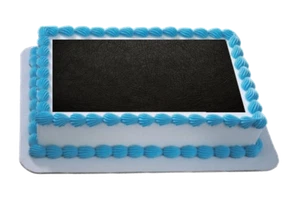 Black Leather Textured Look A4 Themed Icing Sheet / Cake Topper - Picture 1 of 1