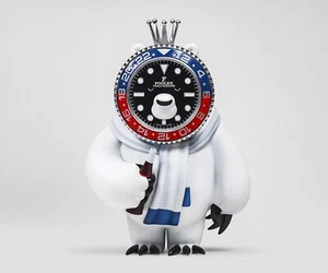 Fools Paradise HONMONO TAIKETSU GMT RED BULE Limited PVC Fashion Figure 28cm New - Picture 1 of 6