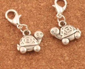 Charm Aufsteckschildkröte Hängelarmband Halskette Reißverschluss Schlüsselanhänger Stich Marker - Bild 1 von 5