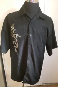 Men Size Large City Impact Black Dragon Shirt - Picture 1 of 3