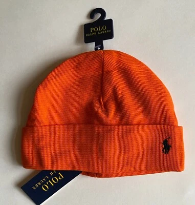 Новый с Ярлыками Мужские Polo Ralph Lauren пони с манжетами тепловой вафли вязаный Beanie лыж шляпа крышка - Изображение 1 из 2