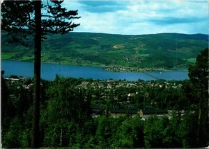 Postal Aerial View de Lillehammer de Noruega - Imagen 1 de 2