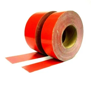 RED HEAVY DUTY DUCT TAPE 2", 3" x 60 YDS USA MADE EXTRA THICK FOR SAFETY REPAIRS - Picture 1 of 3