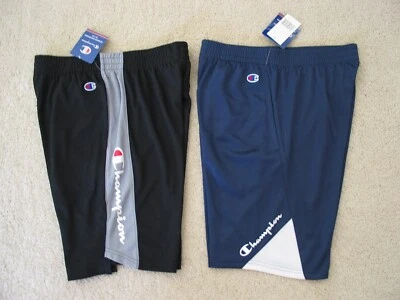 NUEVO CON ETIQUETAS Champion lote de 2 niños jóvenes talla L ropa deportiva pantalones cortos negro y azul marino Foto 1 de 4