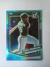 2023 Panini Donruss Baseball Carolina Blue Rickey Henderson #189 Oakland A's