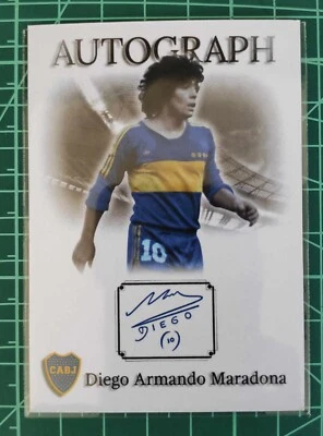 MARADONA, BOCA JUNIOR 1981. AUTOGRAPH. COLECTION CARD. NO PANINI/ NO TOPPS - Imagen 1 de 2