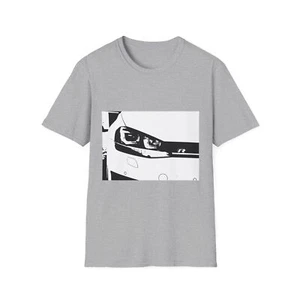 Golf R MK7 GTI Car Graphic T-Shirt, Sports car, Euro Unisex Softstyle - Picture 1 of 53