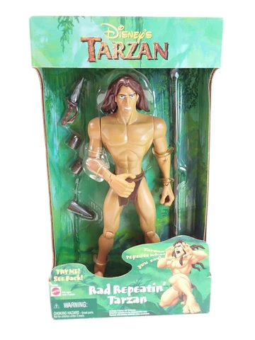 Rad Repeatin' Tarzan RARE Banned Toy Mattel/Disney New in the box Cover