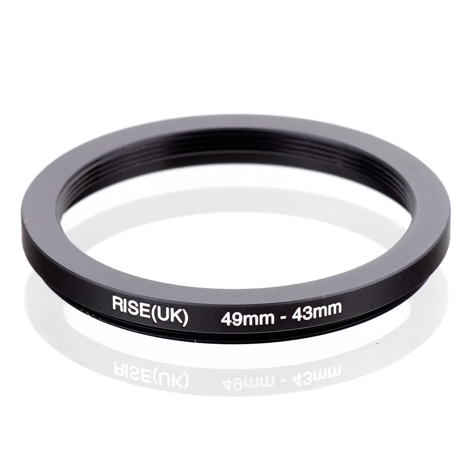 RISE (UK) 49-43MM 49MM-43MM 49 to 43 Step Down Ring Filter Adapter - Image 1 of 3