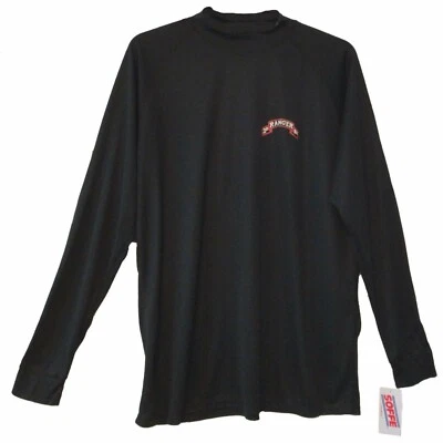 U.S MILITARY ARMY BLACK LONG SLEEVE 2D RANGER BN DRI WEAVE SHIRT, SIZE X-LARGE - Image 1 of 4