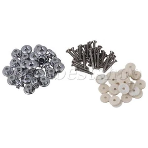100x Guitar Strap Lock Buttons End Pins Pegs Screw 0.55"x0.33" for Bass - Picture 1 of 9