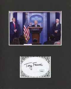 Tony Anthony Fauci Medical Advisor Signed Autograph Photo Dis JSA W Donald Trump - Picture 1 of 2