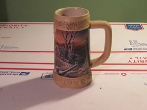 Vintage 1995 Miller Bierkrug Enten Unlimited Terry Redlin Die Freuden des Winters - Bild 1 von 6