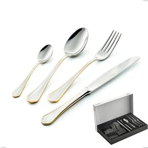 Confezione Panoramica 30 pezzi Domus Oro, acciaio 18-10, oro 24 carati lucido, s - Foto 1 di 1