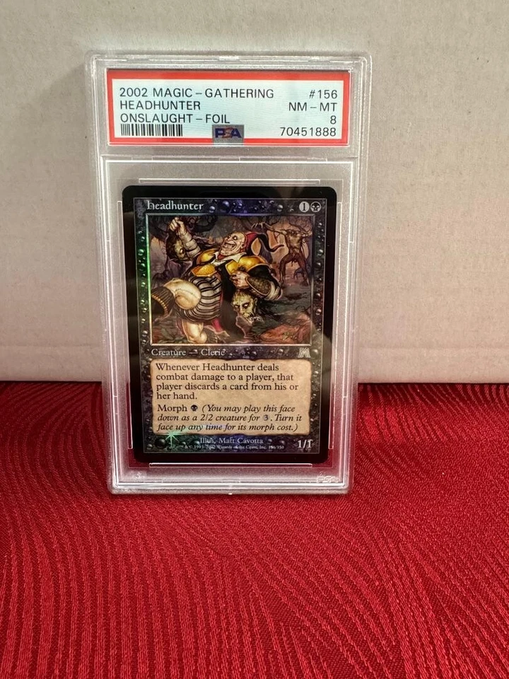 PSA 8 2002 MTG Onslaught Headhunter Foil - Image 1 of 1