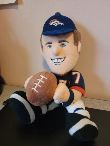 John Elway Doll plush doll, 12in limited edition. Missing tag. Free shipping Cover