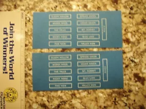Four Sets of Eleven Railroad Station Name Signs - Picture 1 of 2