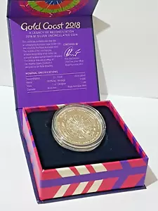 2018 $1 Gold Coast Commonwealth Games A Legacy Reconciliation 1oz Silver Coin - Picture 1 of 6